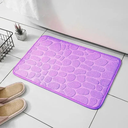 Memory Foam geprägter Samtteppich Badezimmer Wohnzimmer
