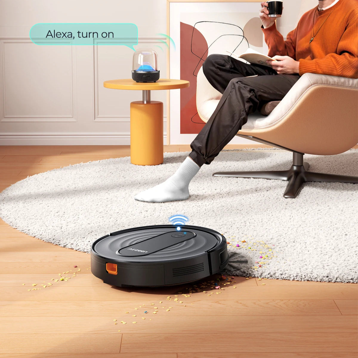 Roboter-Staubsauger und Wischmopp-Kombination 3000Pa App/Alexa-Steuerung