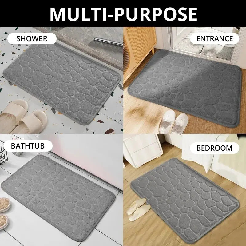 Memory Foam geprägter Samtteppich Badezimmer Wohnzimmer