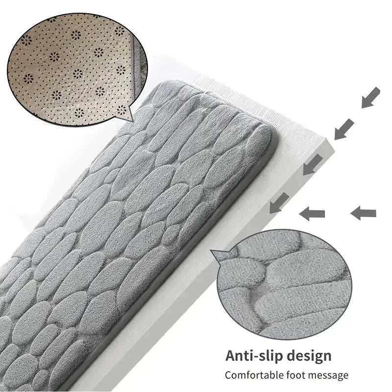 Memory Foam geprägter Samtteppich Badezimmer Wohnzimmer