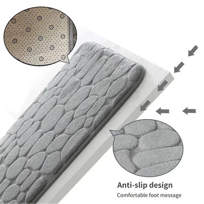 Memory Foam geprägter Samtteppich Badezimmer Wohnzimmer