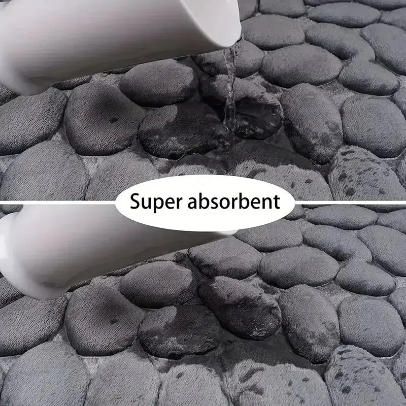 Memory Foam geprägter Samtteppich Badezimmer Wohnzimmer