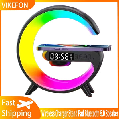 G Wireless Charger Stand Wecker Bluetooth Lautsprecher