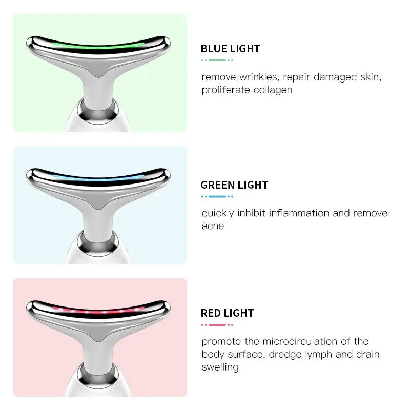 Nackenmassagegerät Gesichtslift Drei Lichtmodi Elektrische Hautstraffung