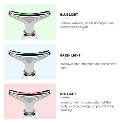 Nackenmassagegerät Gesichtslift Drei Lichtmodi Elektrische Hautstraffung